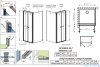 Radaway Eos DWD+S kabina prysznicowa 100x70 przejrzyste 13799492-01/13799448-01
